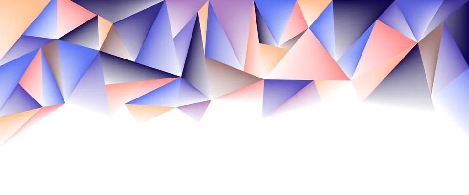 Polygon with space background Stock Illustration