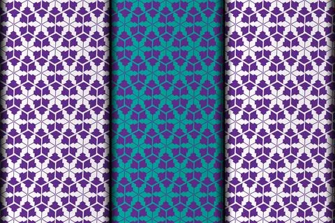 Polygon style geometric vector pattern design. Stock Illustration