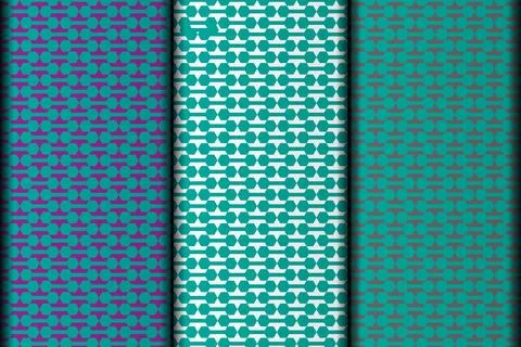 Polygon style vector eps seamless pattern design. Stock Illustration