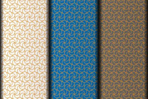 Polygon style yellow vector eps pattern design template. Stock Illustration