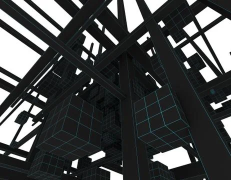 Polygon technology, data structure Illustrazione stock