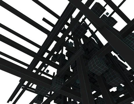 Polygon technology, data structure Illustrazione stock