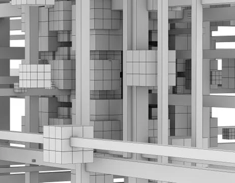 Polygon technology, data structure Illustrazione stock