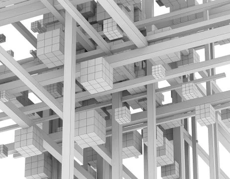 Polygon technology, data structure Illustrazione stock