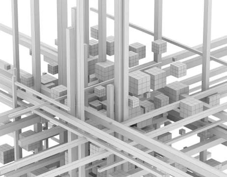 Polygon technology, data structure Stock Illustration