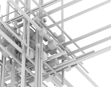 Polygon technology, data structure Illustrazione stock