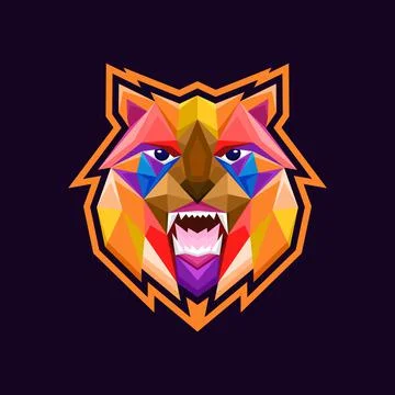 Polygon tiger Stock Illustration