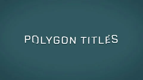 Polygon Titles Stock After Effects