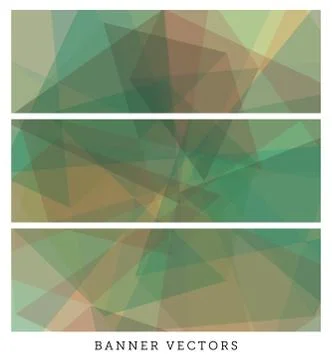 Polygon Vector Banners Stock Illustration