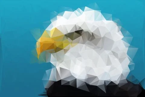 Polygon Vector Eagle Stock Illustration