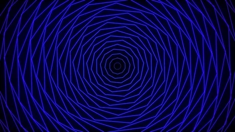 Polygon Visual Loop Psychedelic Animation Stock Footage 306225826