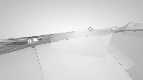 Polygon wave loop Stock Footage 57610997