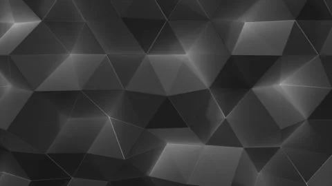 Polygon Waves Elegant Abstrac Background Dark Gray Stock Footage 201139283