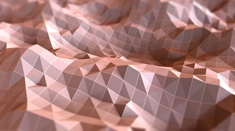 Polygon Waves Stock Footage 889223