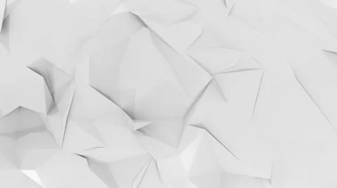 This polygon white background or the effect of crumpled paper Video stock 65798098