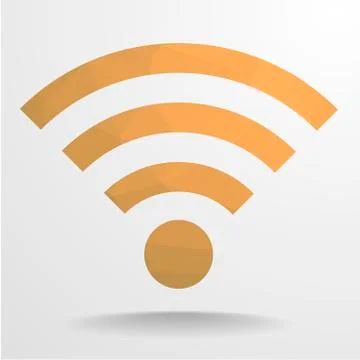 Polygon Wifi Stock Illustration