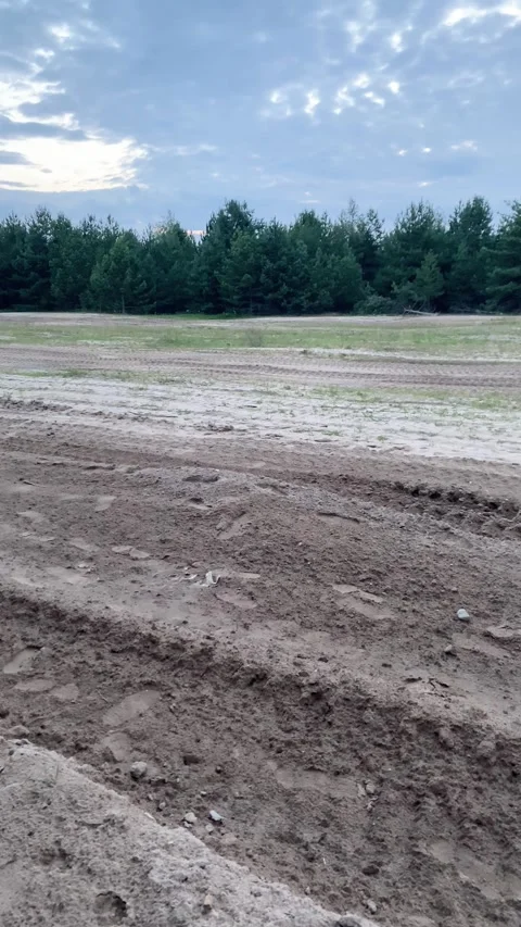 Polygon in the woods. Vertical video Stock Footage 281510264