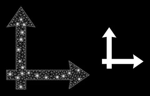 Polygonal 2D Mesh Coordinate System with Lightspots イラスト素材