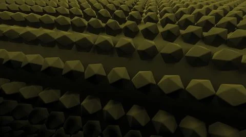 Polygonal 3d points on curved surface. Design. 3D surface with dots in form of イラスト素材