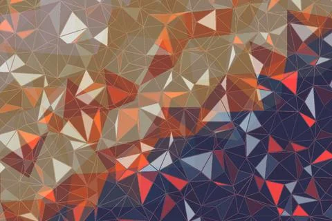 Polygonal abstract background.  Template geometric business design with tri.. Stock Illustration