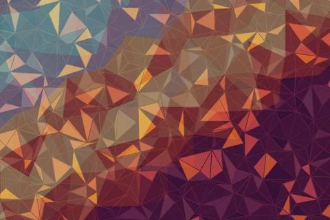 Polygonal abstract background.  Template geometric business design with trian Stock Photos