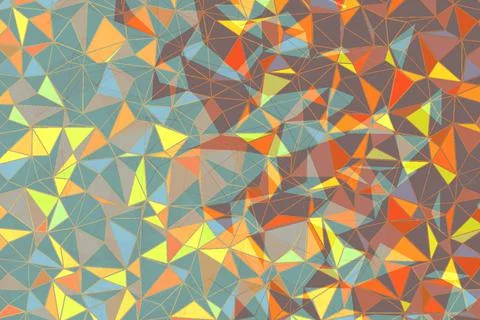 Polygonal abstract background.  Template geometric business design with trian 写真素材