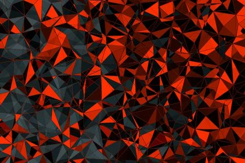 Polygonal abstract background.  Template geometric business design with trian 写真素材