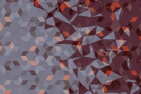 Polygonal abstract background.  Template geometric business design with trian 写真素材