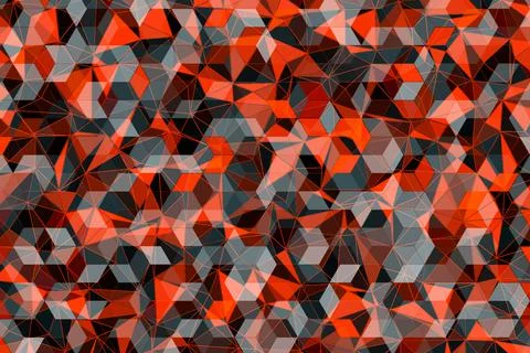 Polygonal abstract background.  Template geometric business design with trian 写真素材
