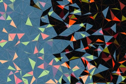 Polygonal abstract background.  Template geometric business design with tri.. 写真素材