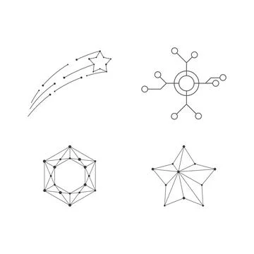Polygonal abstract design Stock Illustration