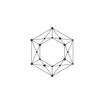 Polygonal abstract design Stock Illustration