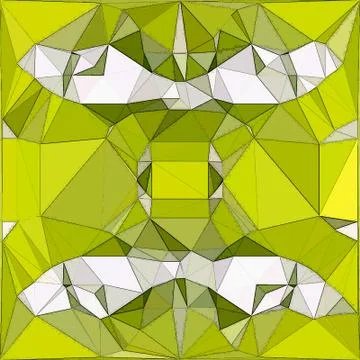 Polygonal abstract fresh pattern in yellow and white Stock Illustration