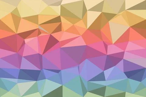 A polygonal abstract geometric pattern in soft pastel multicolor hues creat.. Stock Illustration