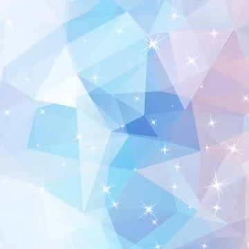 Polygonal abstract geometry background with shiny elements Illustrazione stock