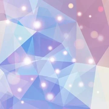 Polygonal abstract geometry background with shiny elements Stockillustratie