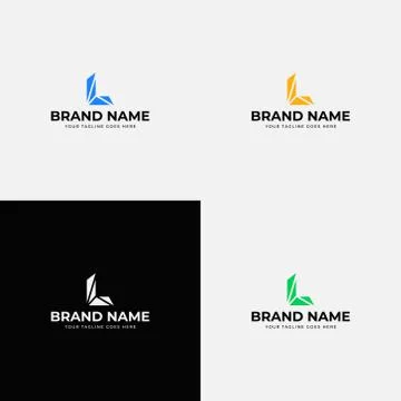 Polygonal abstract modern Initial Letter L logo design vector template. Lette Stock Illustration