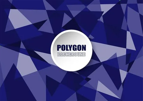 Polygonal Abstract Phantom Blue Stock Illustration