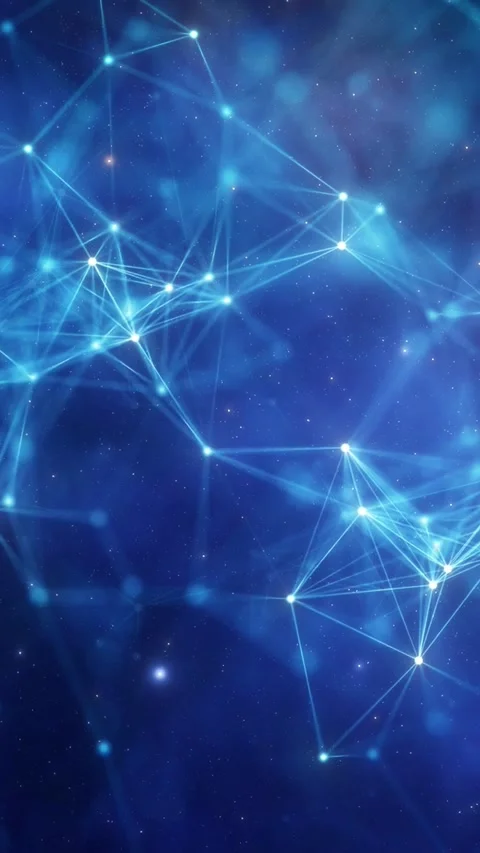 Polygonal Abstract Plexus Technology, Motion Background Stock Footage 318335867