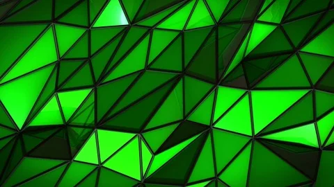 Polygonal abstract surface. Semless loop 3D render Stock Footage 71752555