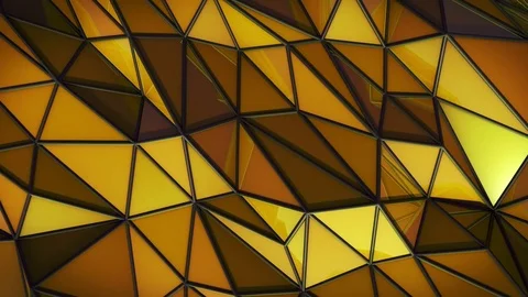 Polygonal abstract surface. Semless loop 3D render Stock Footage 71786448