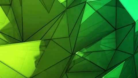 Polygonal abstract surface. Semless loop 3D render Stock Footage 71788662