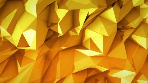 Polygonal abstract surface. Semless loop 3D render Stock Footage 72369880