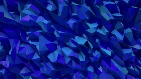Polygonal abstract surface. Semless loop 3D render Video stock 72406375