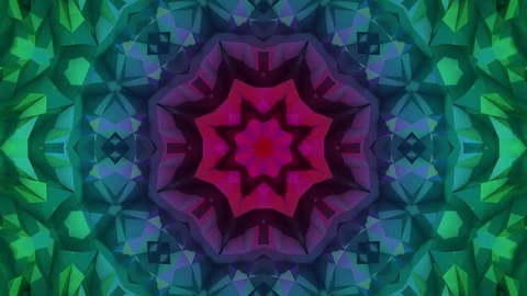 Polygonal abstract surface. Semless loop 3D render Stock Footage 72408249