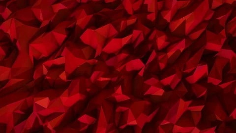 Polygonal abstract surface. Semless loop 3D render Stock Footage 72491064