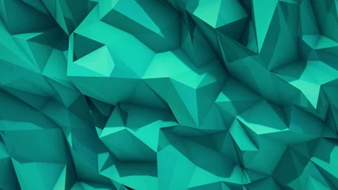 Polygonal abstract surface. Semless loop 3D render Stock Footage 72491280
