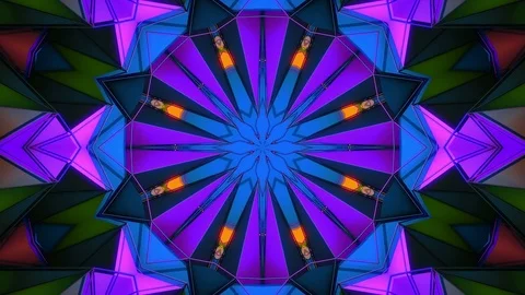 Polygonal abstract surface. Semless loop 3D render Stock Footage 72497586