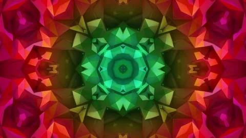 Polygonal abstract surface. Semless loop 3D render Stock Footage 72522828