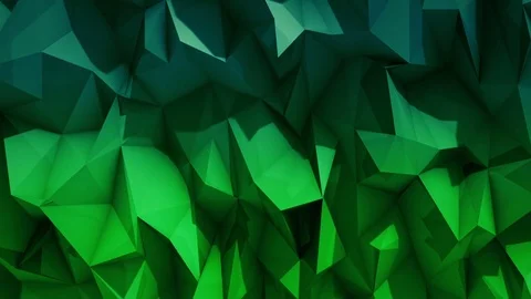 Polygonal abstract surface. Semless loop 3D render Stock Footage 72622443